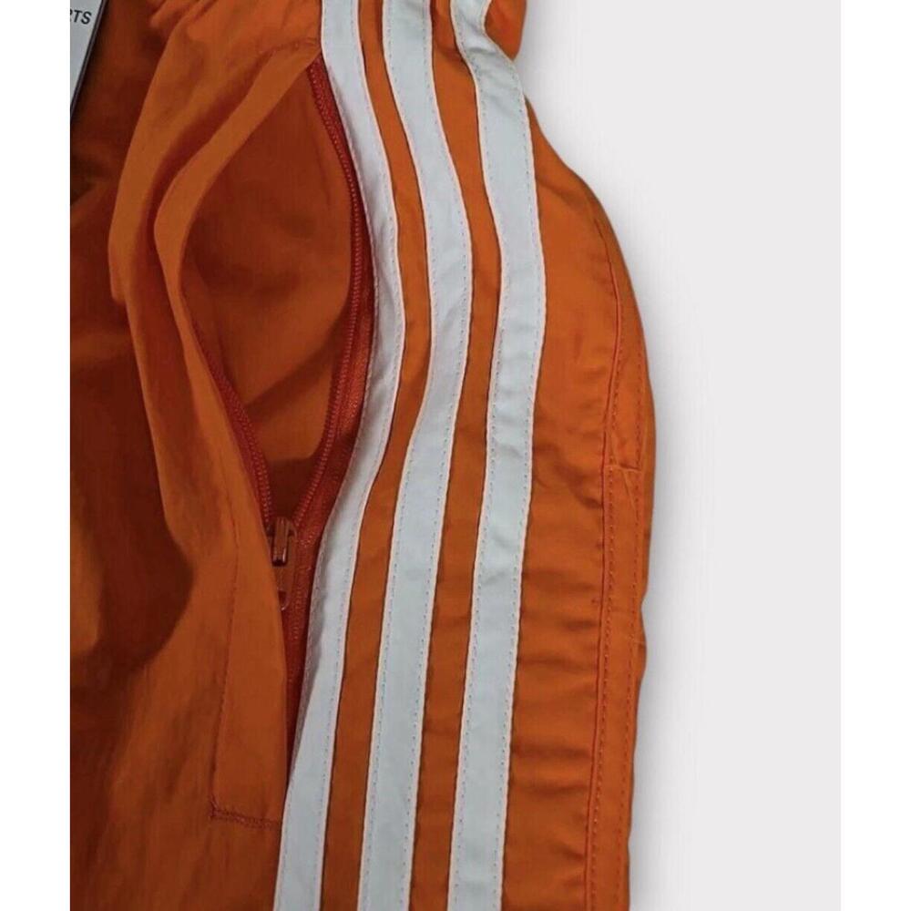 Adidas Originals Sprinter 3 Stripe Trefoil Men’s Orange XS Shorts New Sportswear - Picture 4 of 5